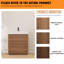 Meuble-lavabo simple autoportant 30 po avec plateau en résine-247876645