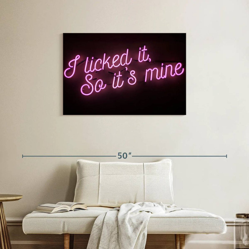 Licked It Neon Sign, 24" H x 36" W