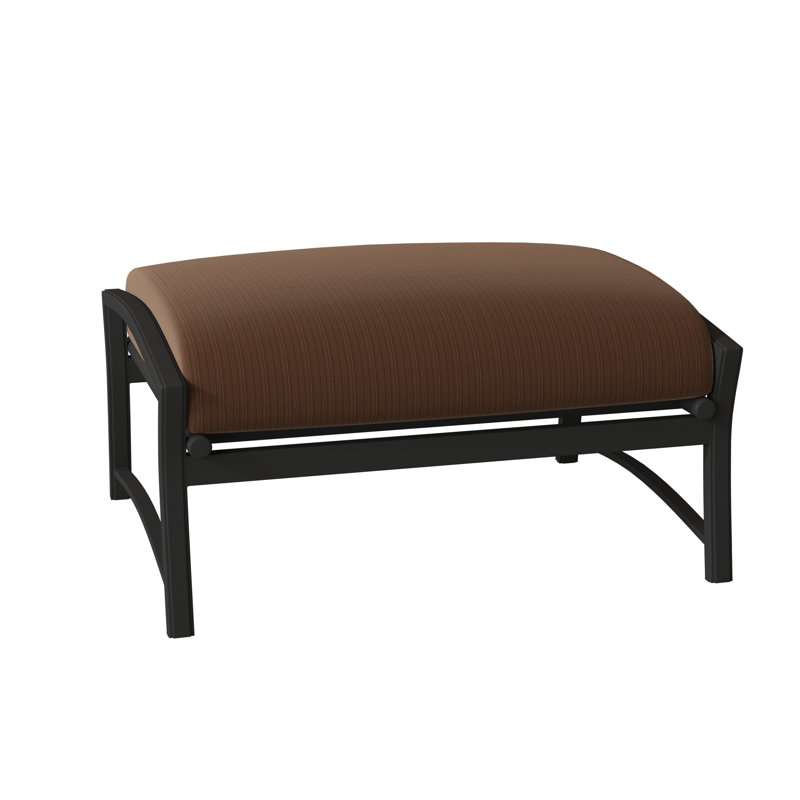Repose-pieds d'extérieur avec coussin Corsica, Eau gazeuse, Obsidienne