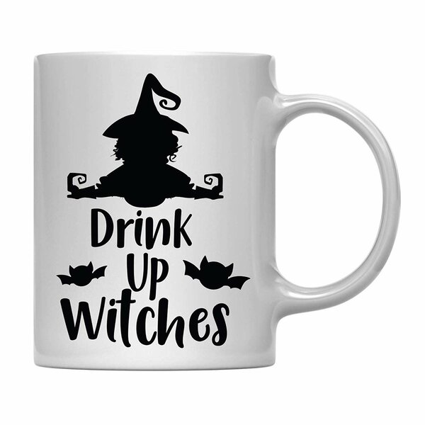 The Holiday Aisle® Kayo Halloween Drink Up Witches Coffee Mug | Wayfair