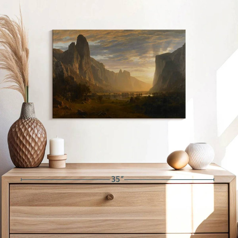 Alvord regardant la vallée de Yosemite, Californie, H 16 po x l 24 po