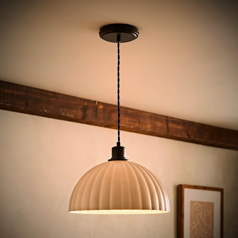 1 - Light Satin Pendant, Matte Black, No