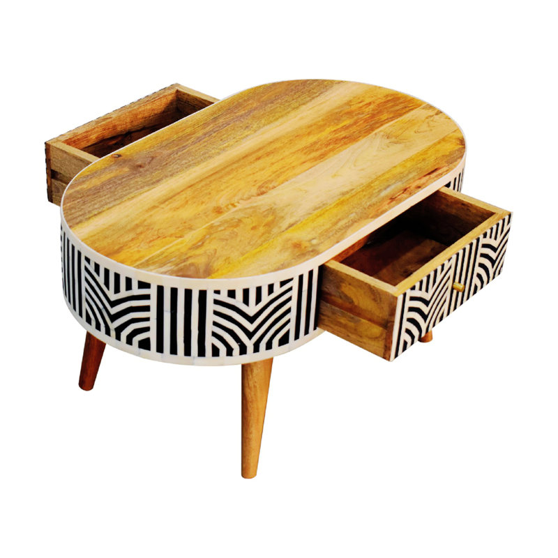 Simple & Elegant Appearance Console Table Wood Table Top,Leisure Coffee Table