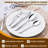 40 Pcs Flatware Cutlery Set, Dishwasher Safe