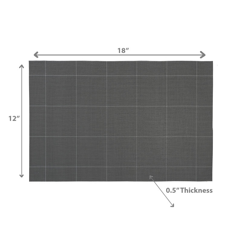 Ih Casadecor Geometric Placemat, Black