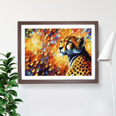 Cheetah Vol.2 Abstract 1 Piece Single Picture Frame Painting