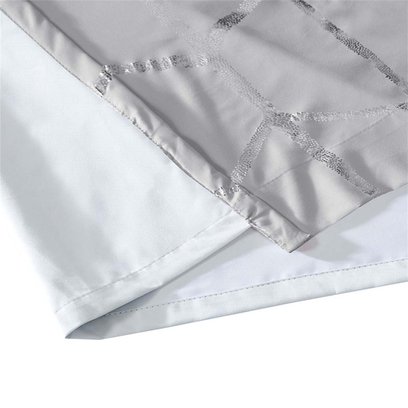 Panneau de rideau simple occultant Lilyah, Gris / argent, L 50 po x L 84 po