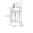 Walnut Frame Two Door Two Drawer Storage Cabinet