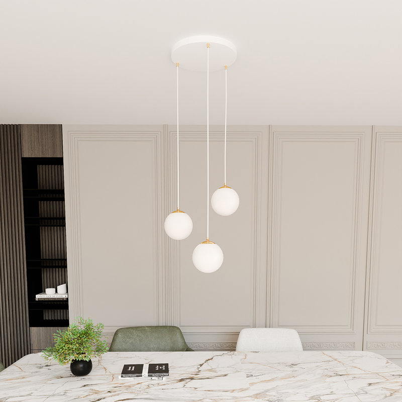 Ezhno 3 - Light Cluster Pendant, White