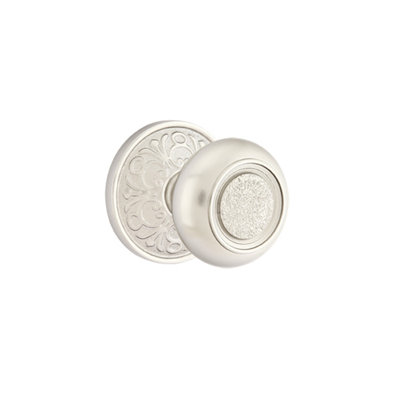 Ensemble de boutons d'intimité Emtek avec rosette Lancaster et bouton Belmont