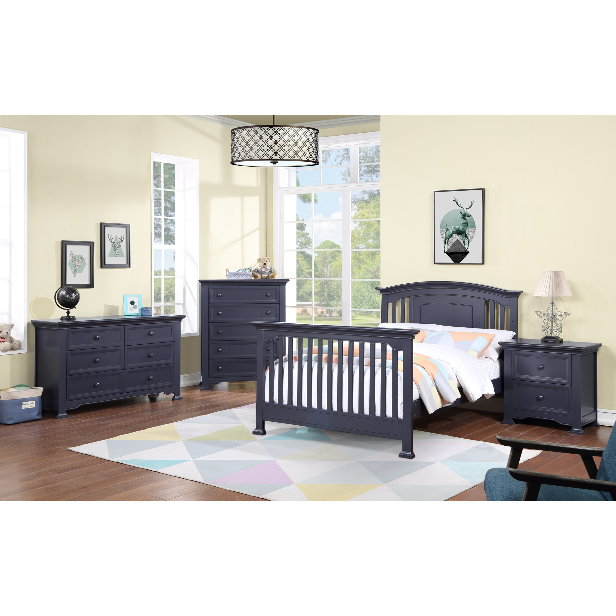 Conrad 4-in-1 Convertible Crib, Mystic Blue