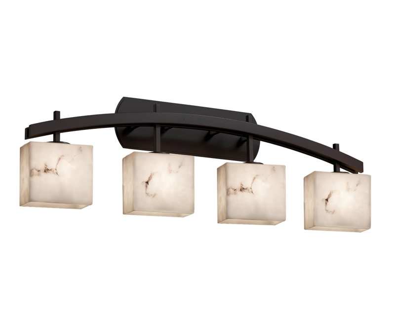 Éclairage pour meuble-lavabo 4 lumières lumenaria, Bronze foncé