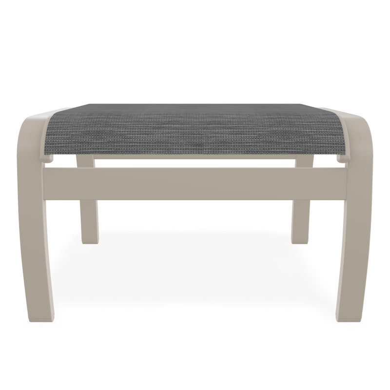 Repose-pieds d'extérieur avec coussin Askar, Désert texturé, Gris anthracite Collect