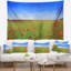 Tapisserie paysage paysage de coquelicots-28490876