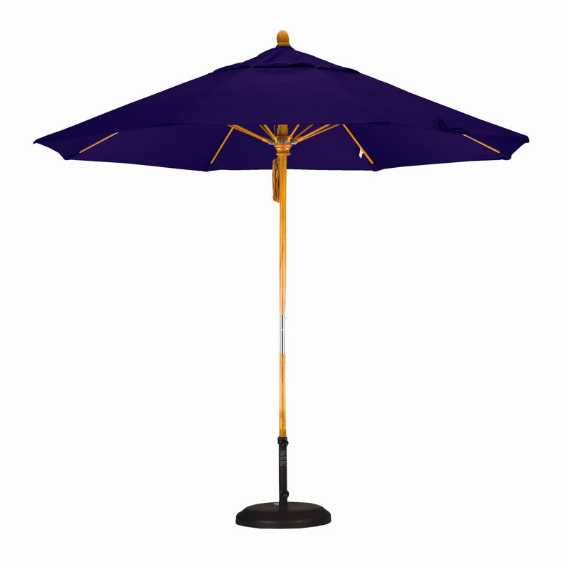 Parasol 9" Market, Pacifica Purple, Marenti Wood