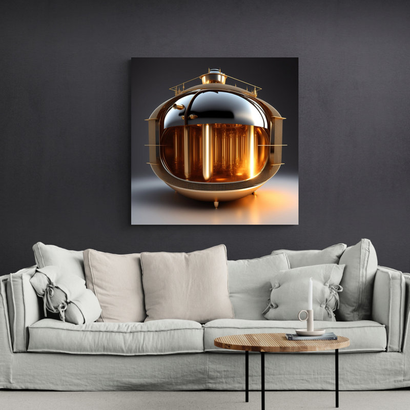 " Time Machine Chamber " by Stephen Chambers, 26" W x 26" H