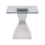 Table de bout en acier inoxydable Unaisah