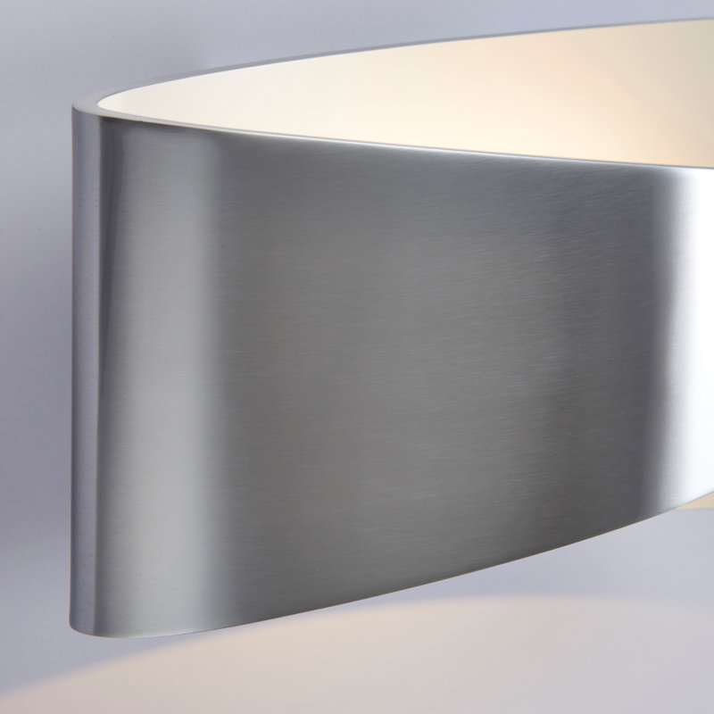 Merope LED Flush Mounted Sconce, Polished Aluminium
