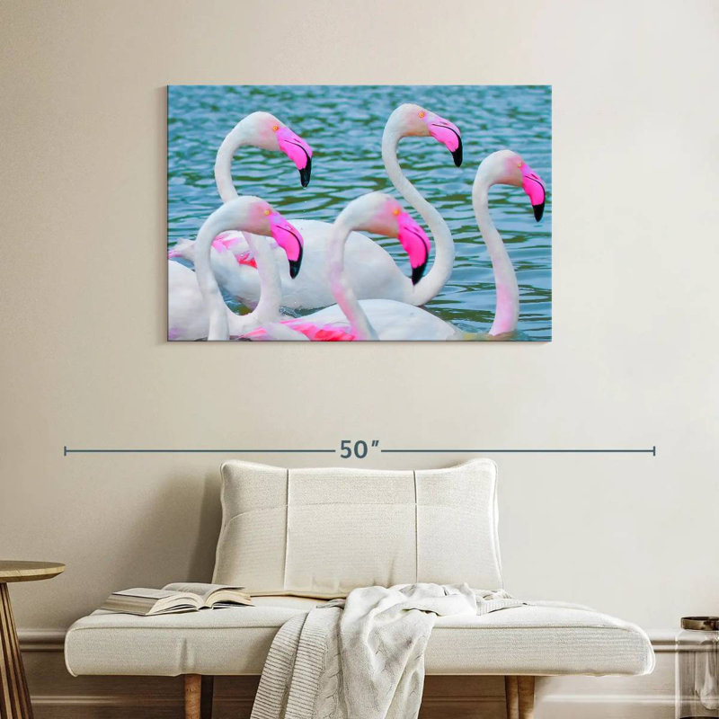 Brampt Flamingos, 26" H x 39" W