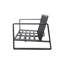Élégant lit double et table Yb15052, coussins bruns, aluminium, objet d'ameublement élégant avec table basse assortie, salon