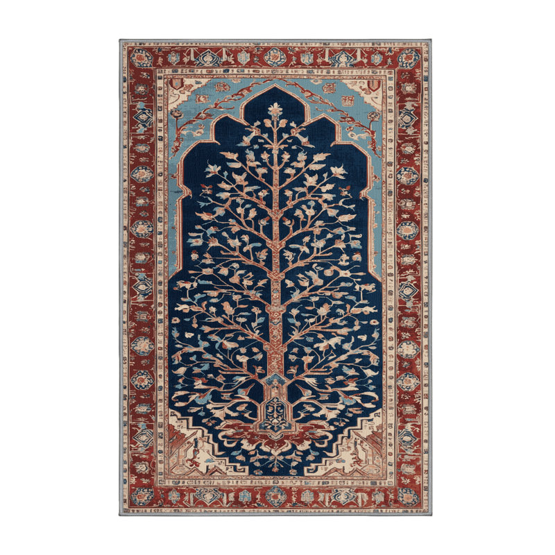 Tapis persan gris lavable à la machine, Rectangulaire 2 pi x 3 pi