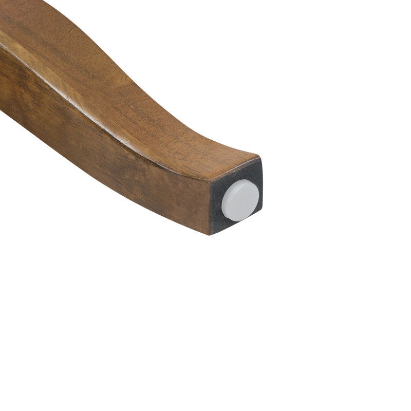 Tabouret de bar double à hauteur de comptoir en bois massif, Noyer, 4
