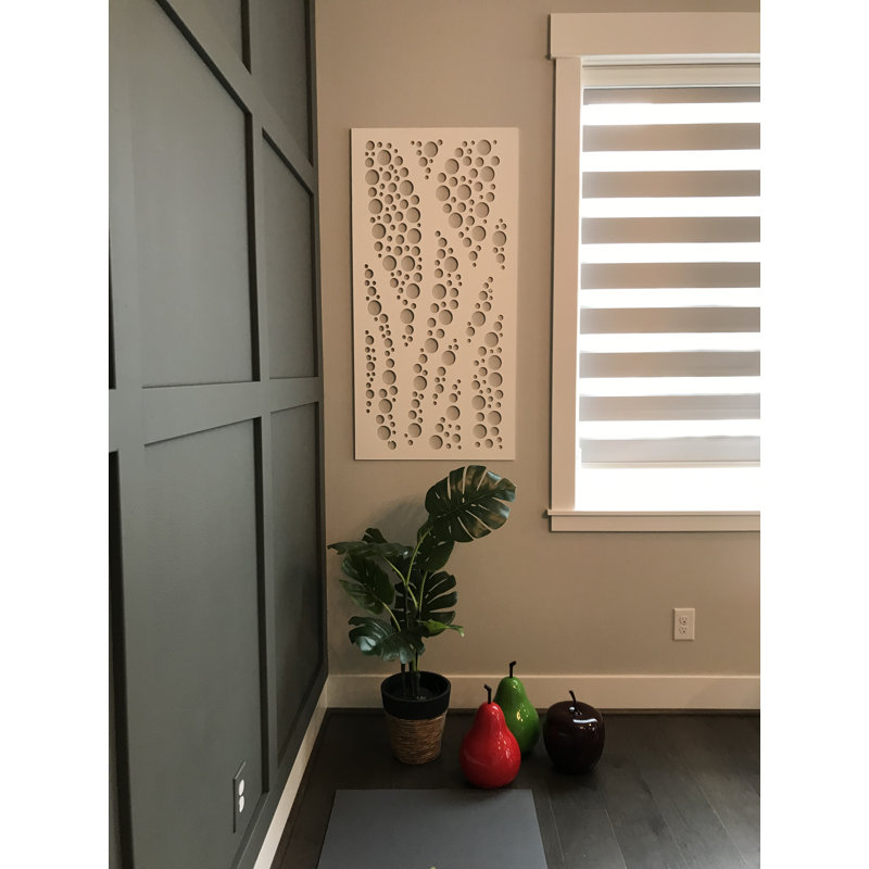 White Leaf Veins PVC Decorative Wall Panel, 48" x 24"