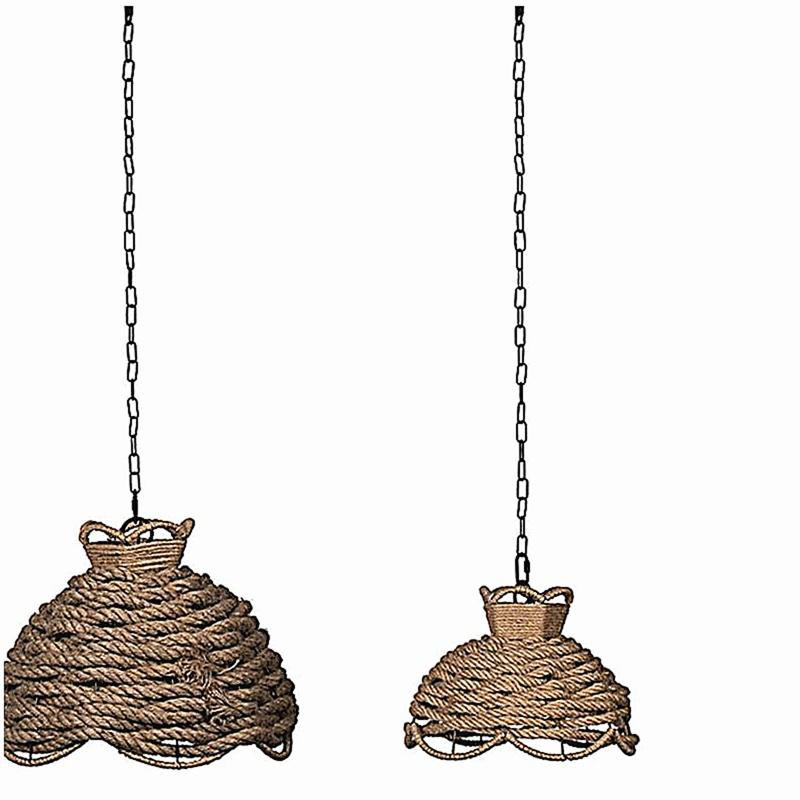 S/2 Rope Braid Chandelier