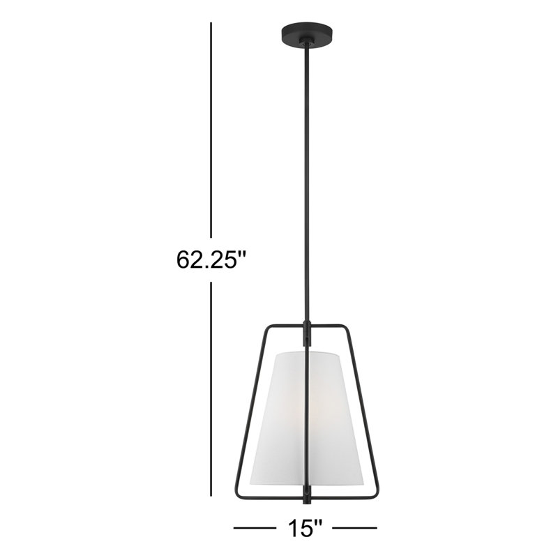 1 - Light Pendant, Midnight Black
