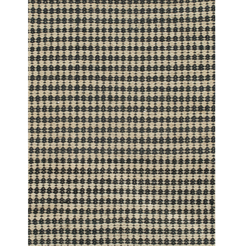 2.5'x4' Jute Rug With Shuttle Weave Durrie With Fringes, Rectangle 2'8" x 4'