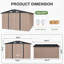 10 Ft. W X 12 Ft. D Outdoor Metal Storage Shed-171873567
