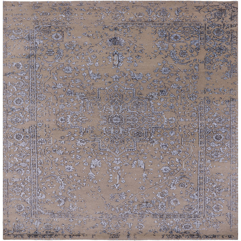Hundt Oriental Indoor Rug, Square 4'