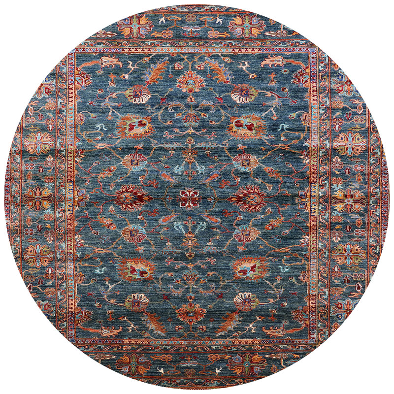 Oriental Indoor Rug, Round 8'