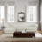 2-Piece Button Tufted Genuine Cowhide Leather Chesterfield Sectional Sofa Set-421044111-421044105