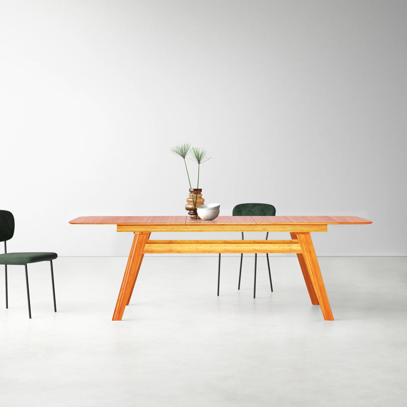 Gianella Extendable Solid Wood Dining Table, Caramelized