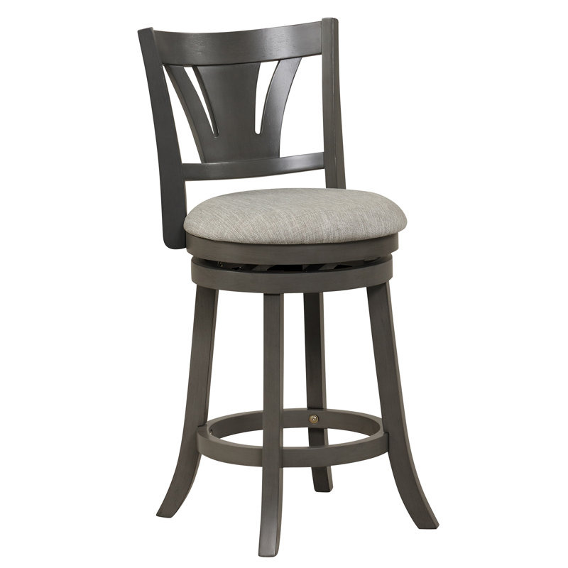 Tabouret de comptoir court pivotant 26,5 po Arshon, 2