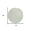 Tapis rond 8 po Mint Green