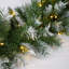 Ensemble de 3 pièces de Noël artificiel: couronne et 2 arbres d'entrée avec lumières DEL, assemblage facile pour Noël