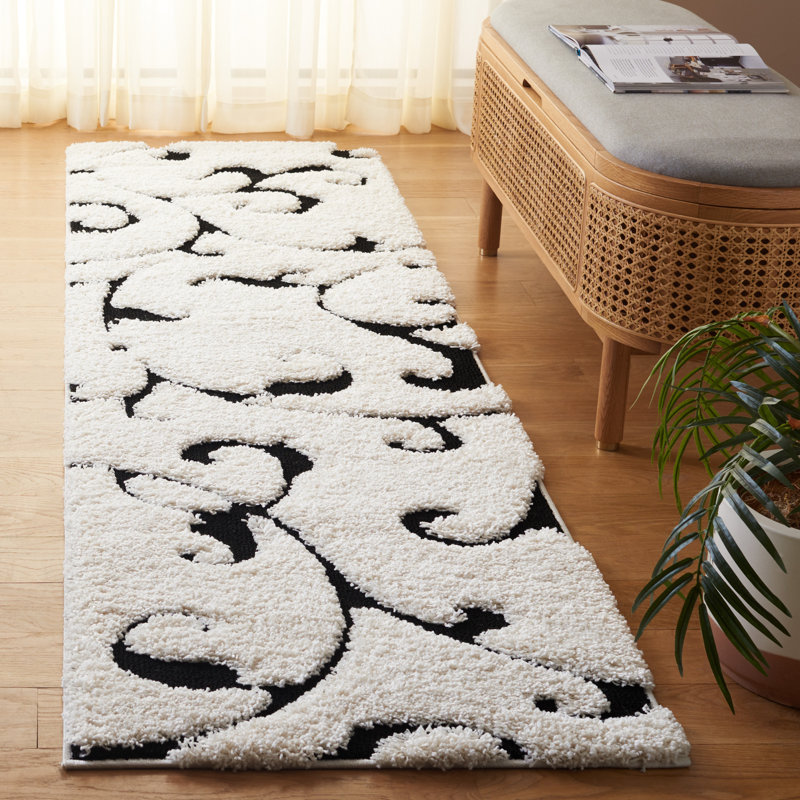 Tess Shag Performance Floral Rug, Runner 2'3" x 8'