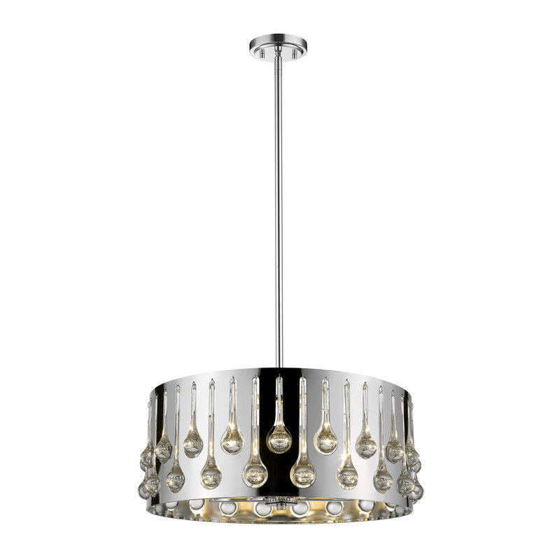 Lustre tambour unique 5 lumières