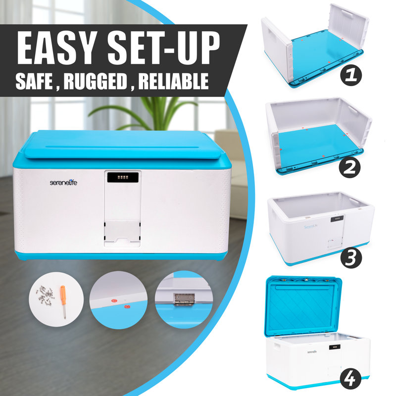 SereneLife Plastic Bin