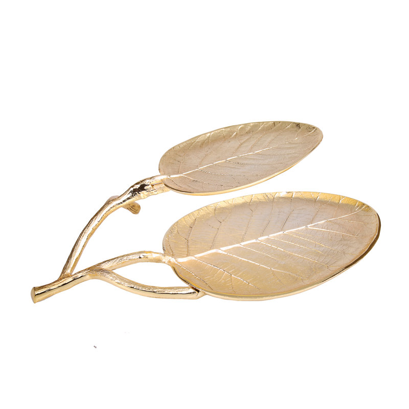 Senna Metal Tray, Gold