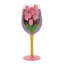 Verre à vin peint à la main 15 oz Lolita