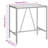 Dannyel Rectangular Glass Outdoor Bar Table-88468386