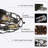 20" Low Profile Caged Flush Mount Ceiling Fan With Light And Remote Control, 6-Speed Reversible-1443050604