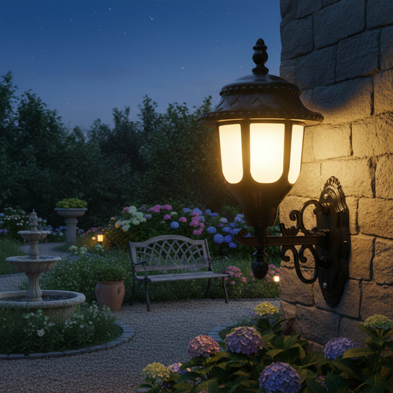 Valerius 1-Light Outdoor Armed Sconce