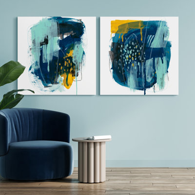 Intuitive Motion I and II - Sans cadre, reproduction d'art sur verre