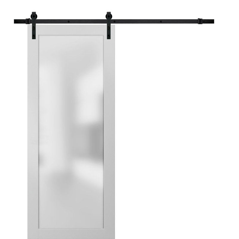 Dalle de porte intérieure moderne Planum, 36 po x 96 po, Frêne chocolat