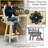 3-Piece Patio Bar Set, Solid Log Wood Swivel Adirondack Chairs Set Of 2 With Bar Height Table, 500 Lbs Heavy Duty Rustic Outdoor Bistro Set For Porch, Deck, Pub, Cabin,-1041062243