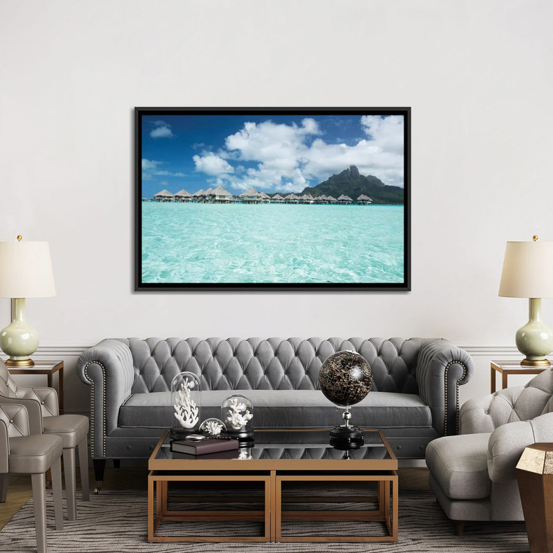 Reproduction de photo sur toile, H 40 po x l 60 po x P 1,5 po, Toile encadrée noire, Pas de tapis